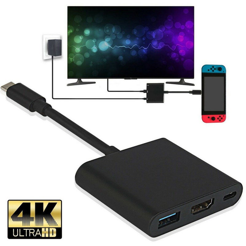 1080P 4K Hdmi Adapter For Usb C Converter Type Hub Switch Typec