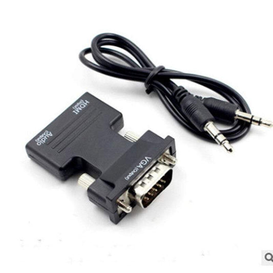 Audio Sound Hdmi Female To Vga Male Converter With Adapter Support 1080P Signal Output Convertor
