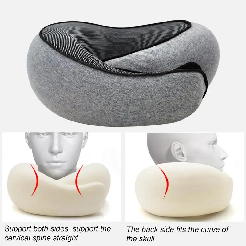 Travel Car Neck Memory Foam Pillow Airplane Cushion U Shaped Healthcare For Family And