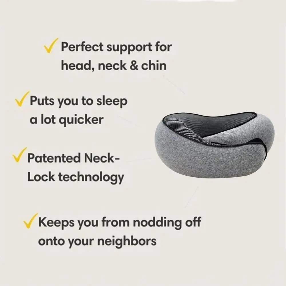 Travel Car Neck Memory Foam Pillow Airplane Cushion U Shaped Healthcare For Family And