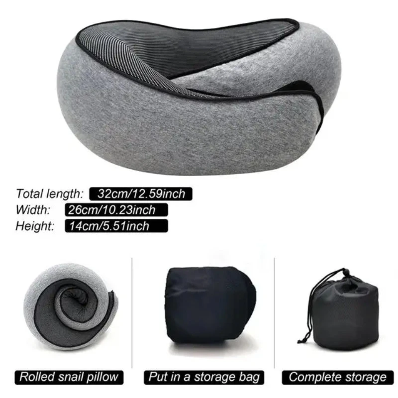 Travel Car Neck Memory Foam Pillow Airplane Cushion U Shaped Healthcare For Family And