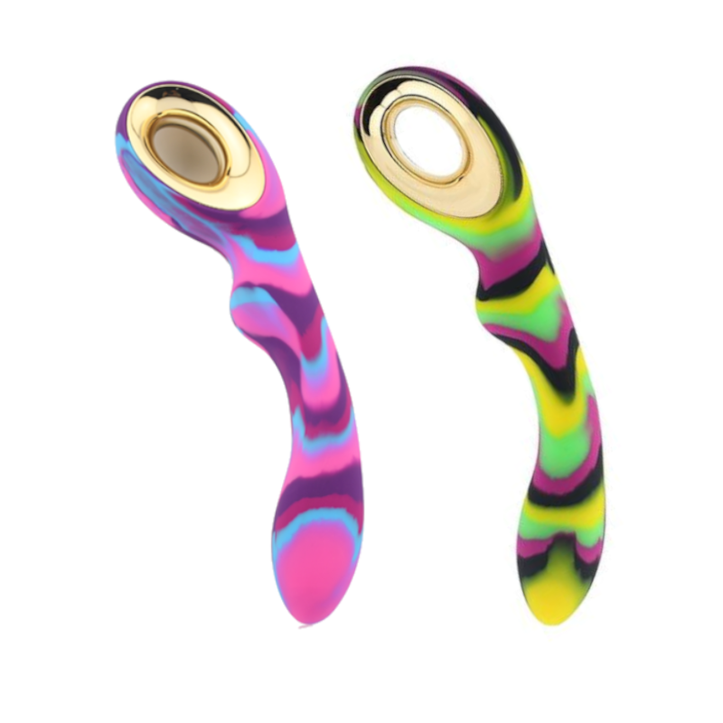 10 Speed Dildo Heating Vibrator G Spot Clitoral Stimulator Colourful Sex Toy