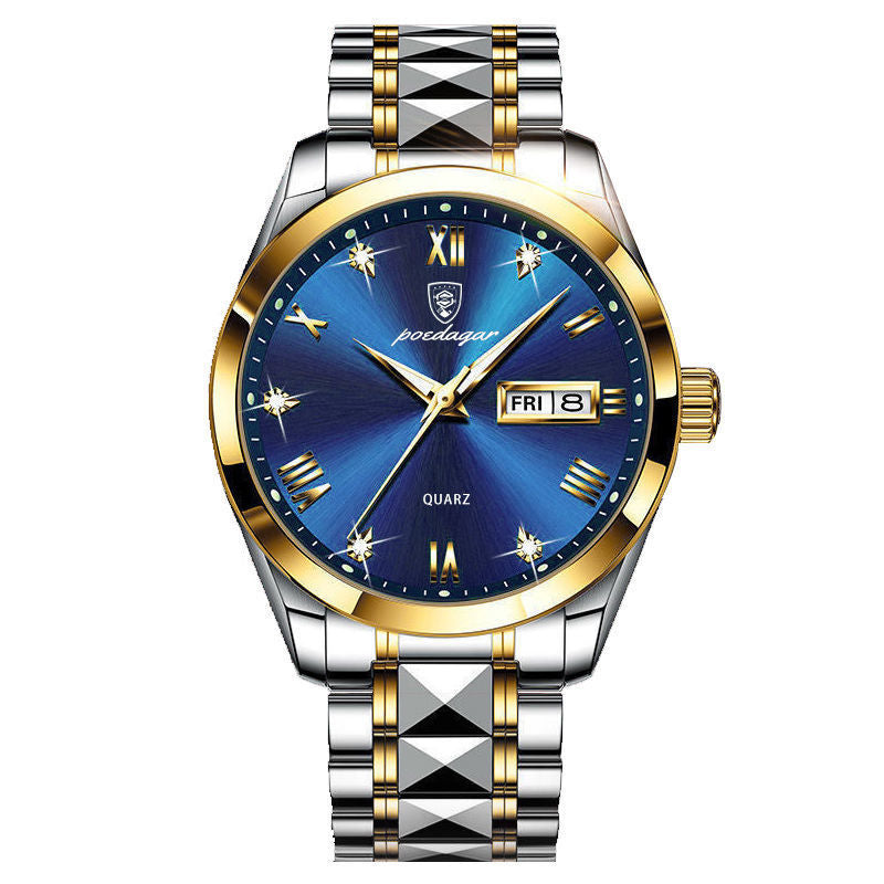 Veile Studios Waterproof Luminous Double Calendar Men's Wrist Watch Jewelry