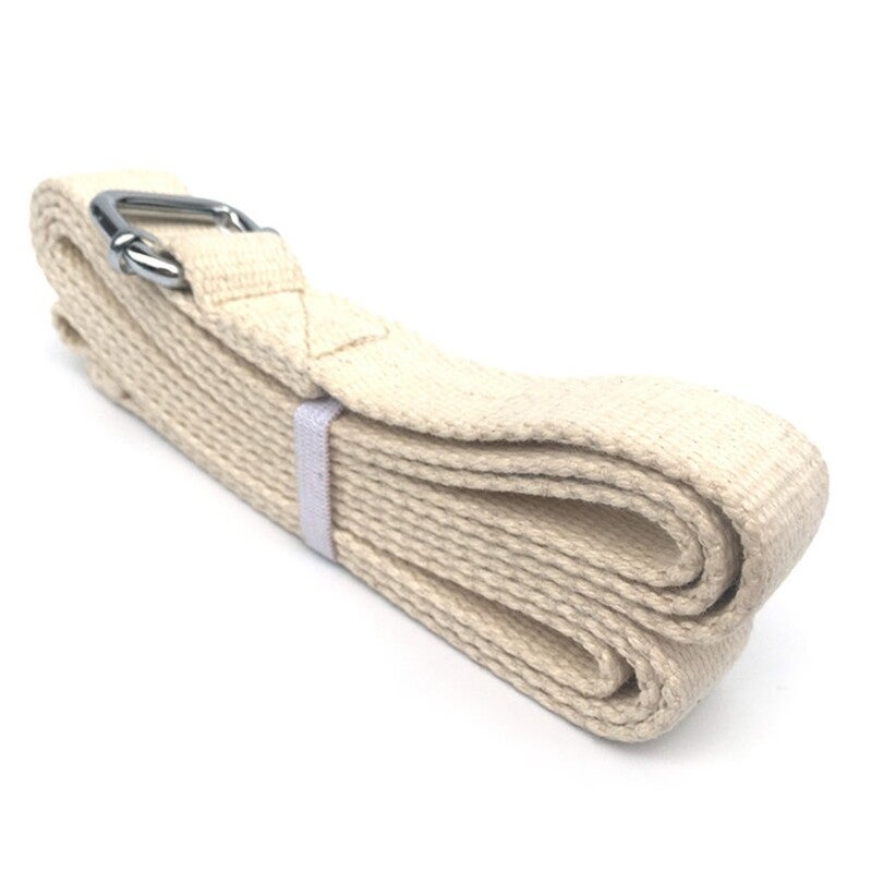 10Ft Yoga Stretching Strap Cotton Exercise Grey