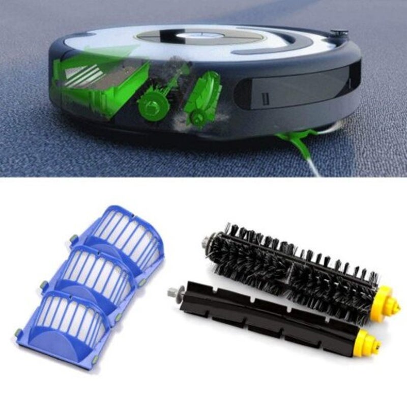 10Pcs 600 610 620 650 Vacuum Cleaner Filter Brush Accessories For Irobot Roomba Multi