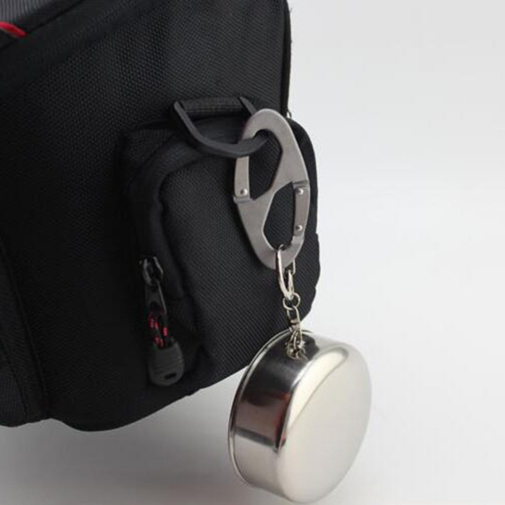 10Pcs Carabiner Buckle 8 Shaped Aluminum Metallic Color Snap Clip Hook Keychain Hiking Bottle Climbing Accessori