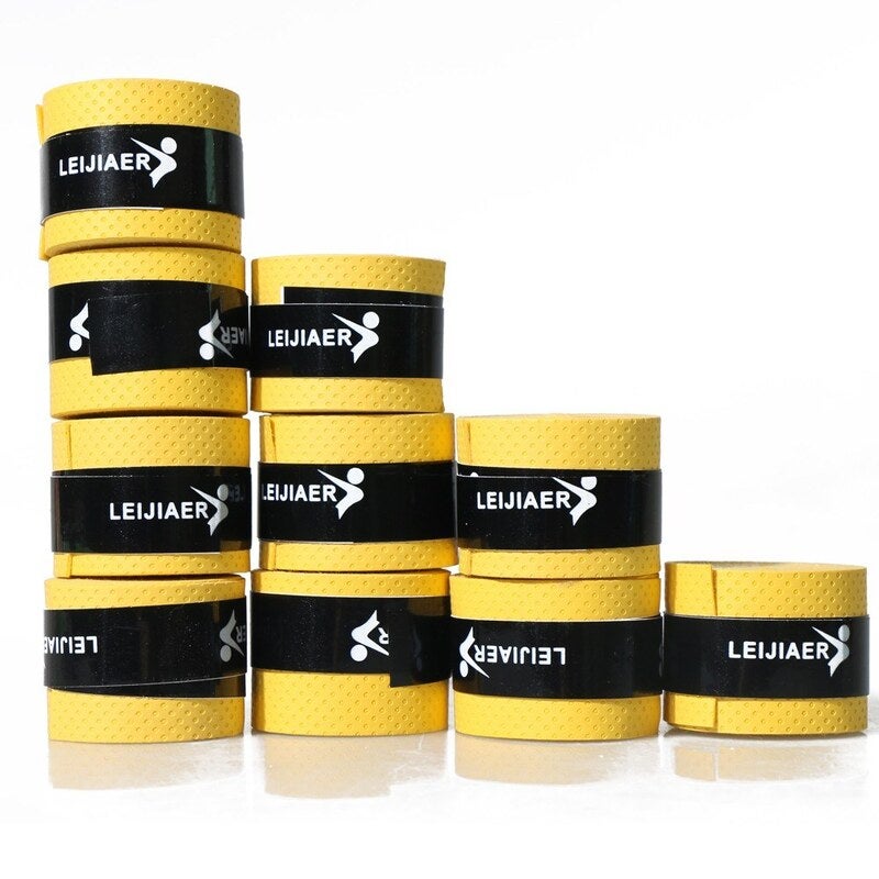 10Pcs Lot Tennis Racket Grip Tape Yellow