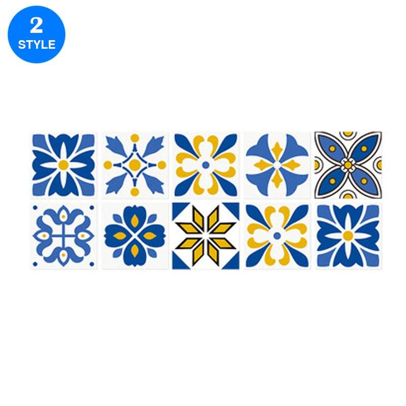 Tile Stickers Moroccan Style Wall 10Pcs / Set Self Adhesive Dcor 15X15cm