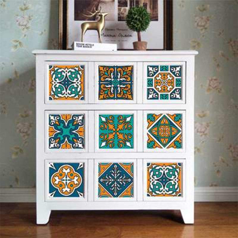 Tile Stickers Moroccan Style Wall 10Pcs / Set Self Adhesive Dcor 15X15cm