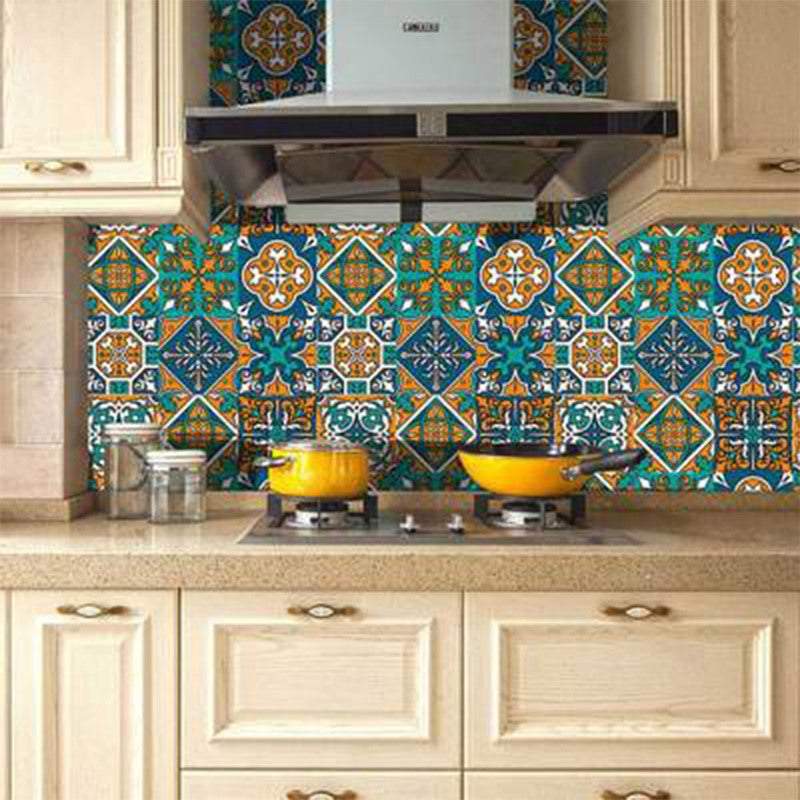 Tile Stickers Moroccan Style Wall 10Pcs / Set Self Adhesive Dcor 15X15cm