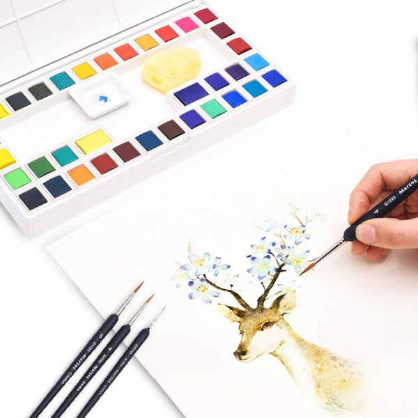 10Pcsset Premium Quality Paint Brush Set Weasel Hair Miniature Hook Line Pen For Detail Art Painting Nail Drawing