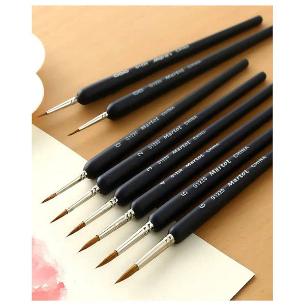 10Pcsset Premium Quality Paint Brush Set Weasel Hair Miniature Hook Line Pen For Detail Art Painting Nail Drawing
