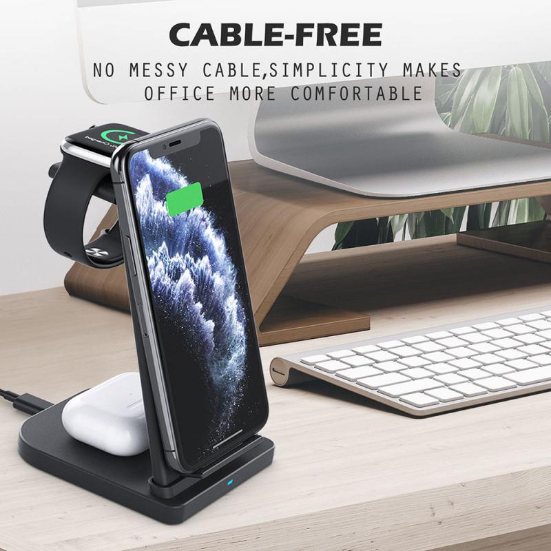 Charging Usb 3 In 1 Multi Function Wireless Charger For Apple Mobile Phone Headset Watch
