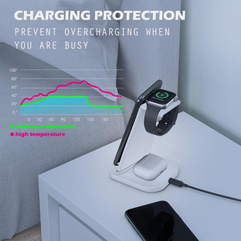 Charging Usb 3 In 1 Multi Function Wireless Charger For Apple Mobile Phone Headset Watch