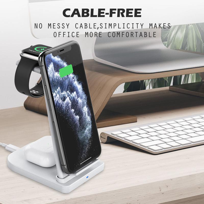 Charging Usb 3 In 1 Multi Function Wireless Charger For Apple Mobile Phone Headset Watch