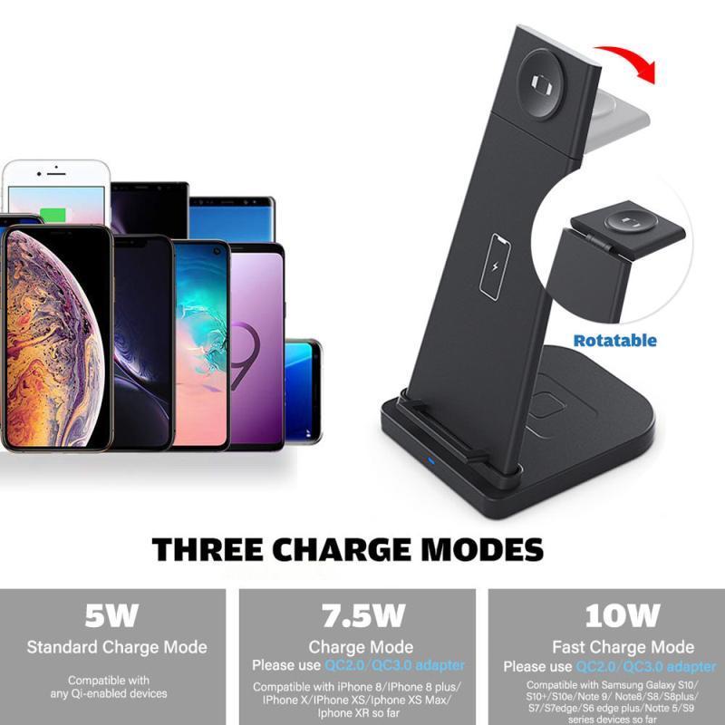 Charging Usb 3 In 1 Multi Function Wireless Charger For Apple Mobile Phone Headset Watch