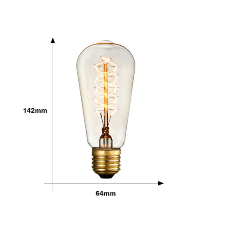 10W St64 Bulb Warm White 100W Equivalent Led With 360 Beam Angle