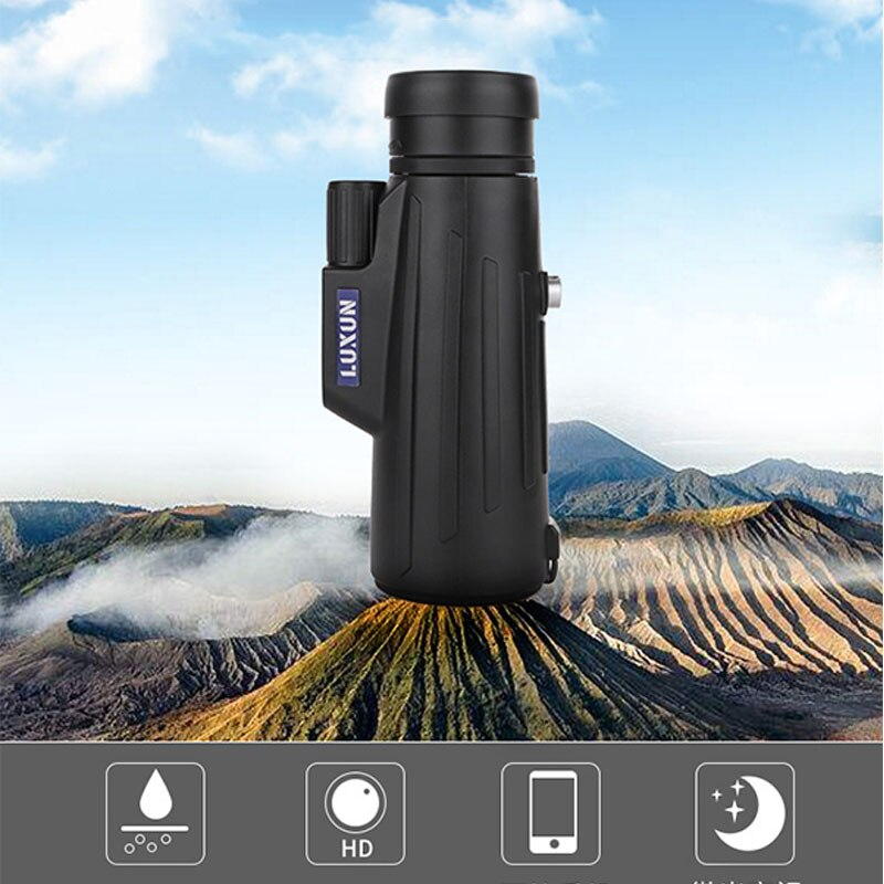 10X42 Mini Monocular Telescope Spyglass Night Vision For Travel Hunting Camping