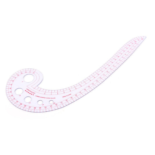11.8 Long Comma Shaped Plastic Transparent French Curve Ruler