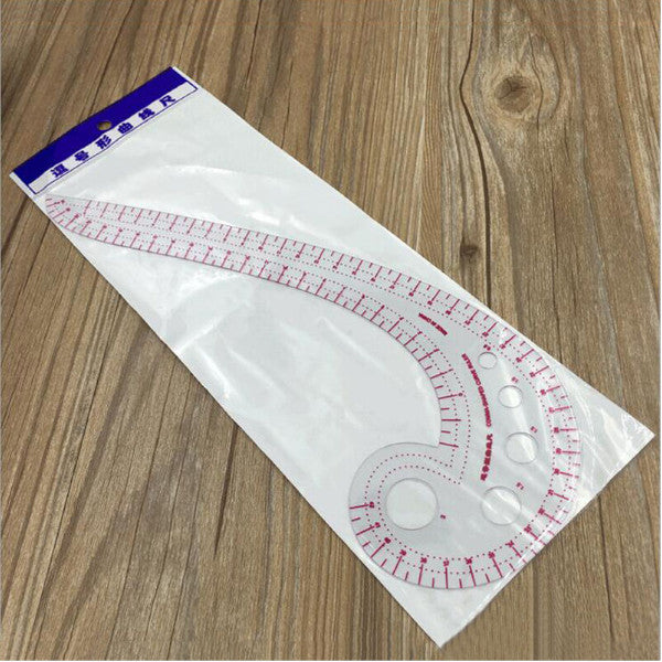 11.8 Long Comma Shaped Plastic Transparent French Curve Ruler