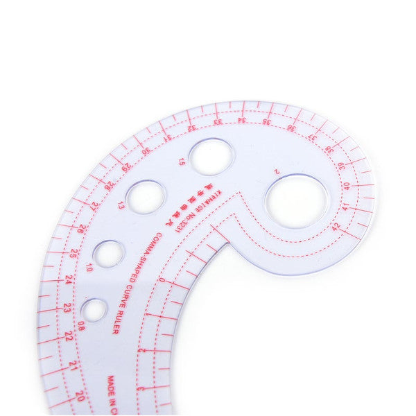 11.8 Long Comma Shaped Plastic Transparent French Curve Ruler