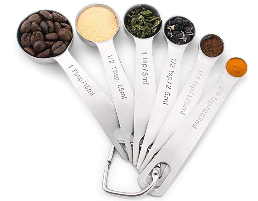Set Of Stainless Steel Measuring Spoons Kitchen Tools