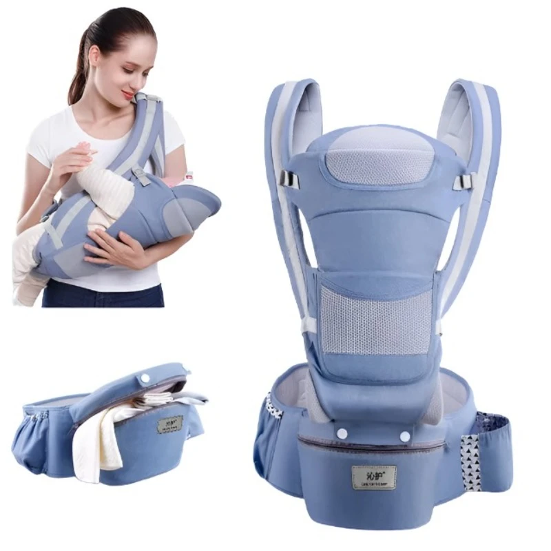 Newborn Ergonomic Baby Carrier Backpack Infant Hipseat Front Facing Kangaroo Wrap Sling Travel
