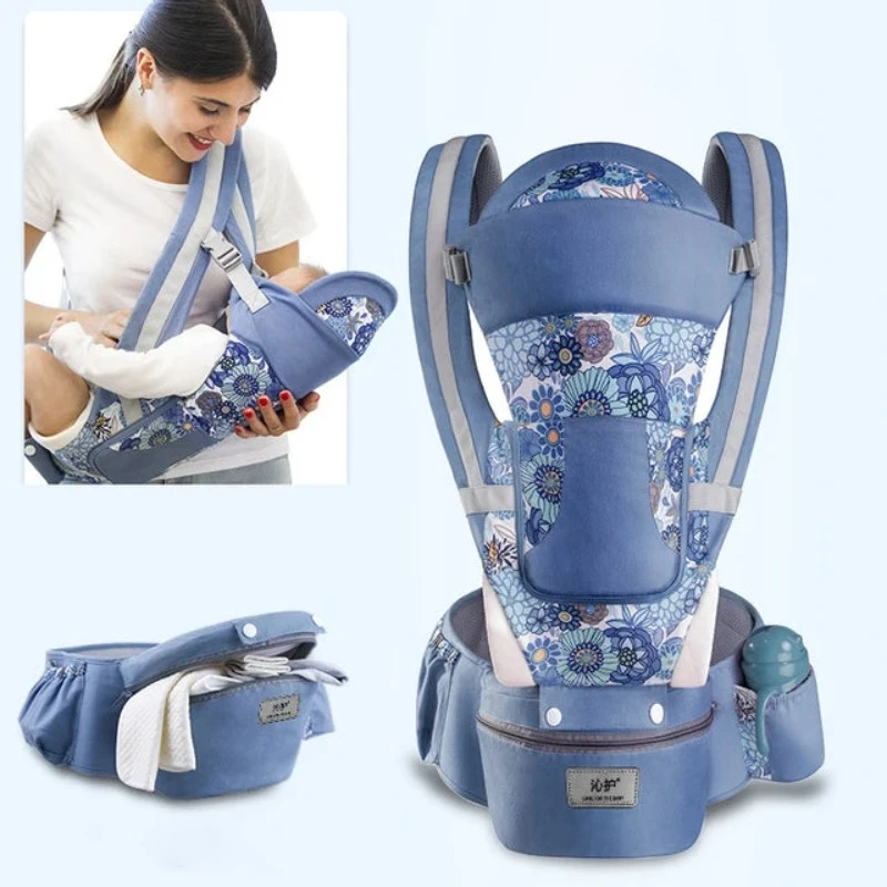 Newborn Ergonomic Baby Carrier Backpack Infant Hipseat Front Facing Kangaroo Wrap Sling Travel