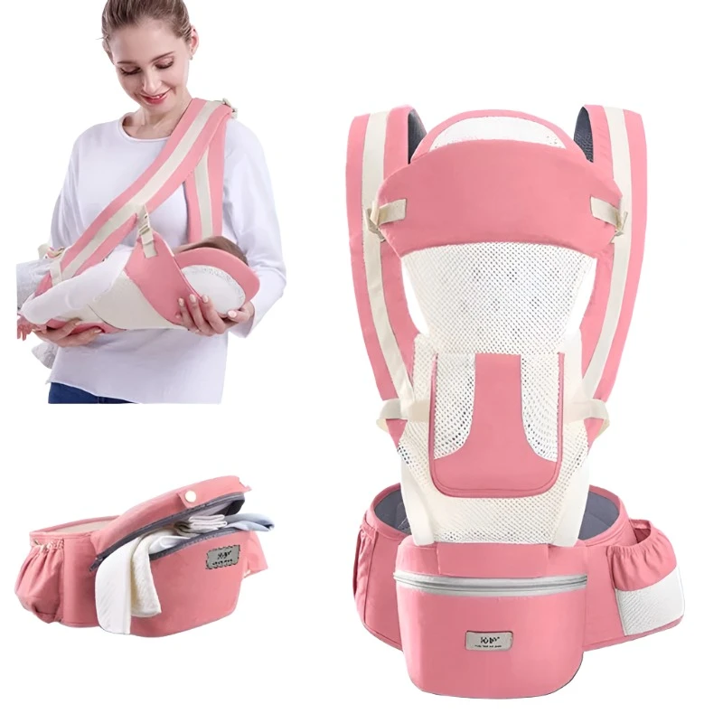 Newborn Ergonomic Baby Carrier Backpack Infant Hipseat Front Facing Kangaroo Wrap Sling Travel