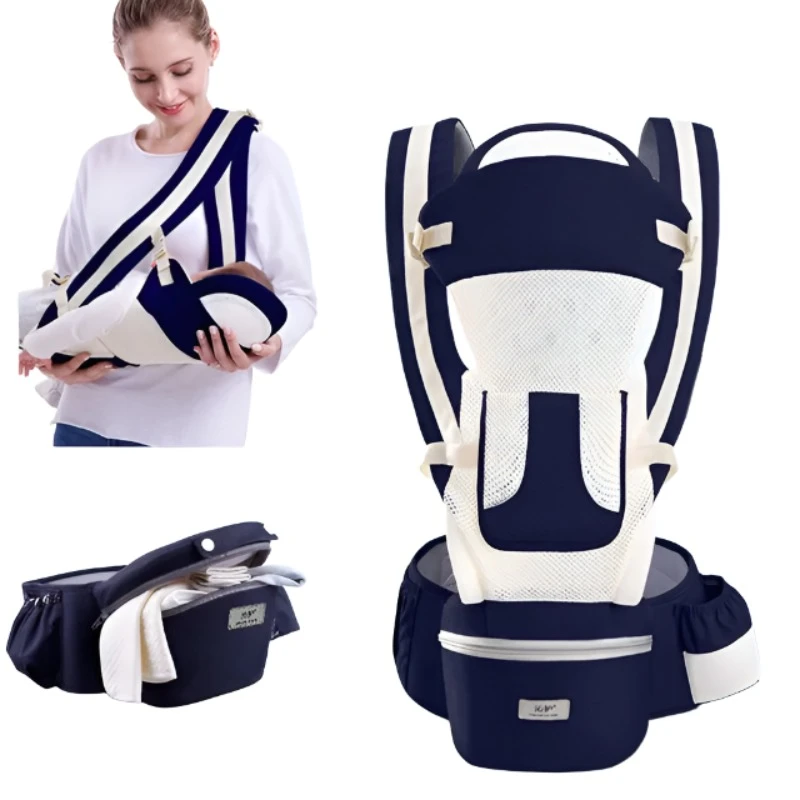 Newborn Ergonomic Baby Carrier Backpack Infant Hipseat Front Facing Kangaroo Wrap Sling Travel
