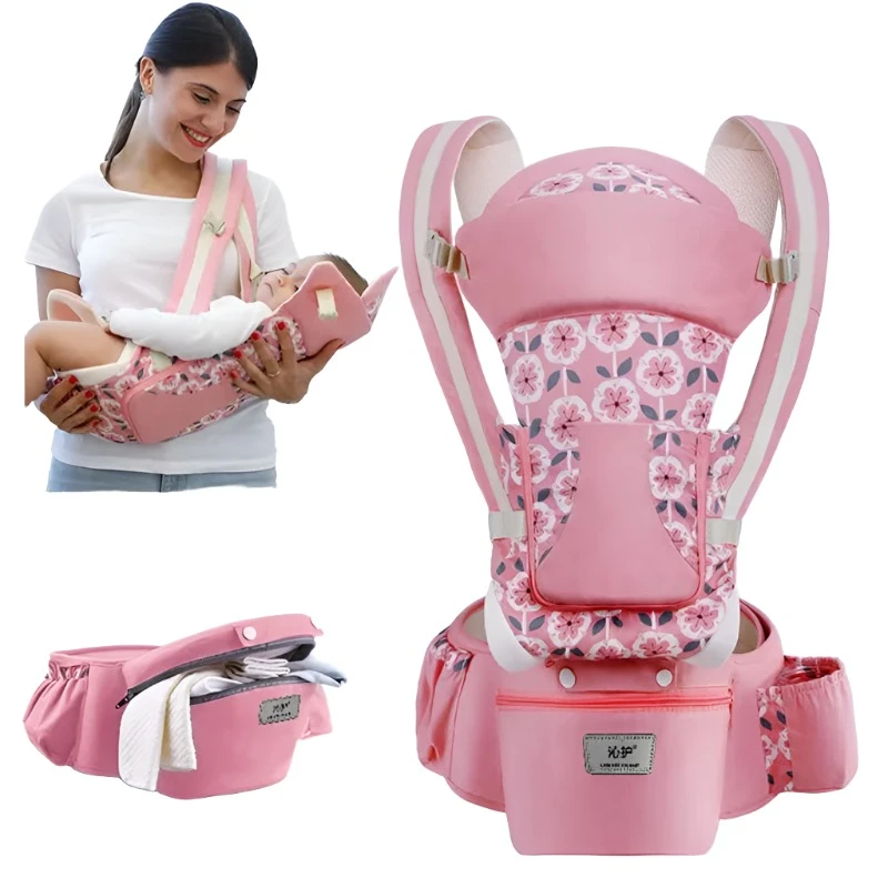 Newborn Ergonomic Baby Carrier Backpack Infant Hipseat Front Facing Kangaroo Wrap Sling Travel