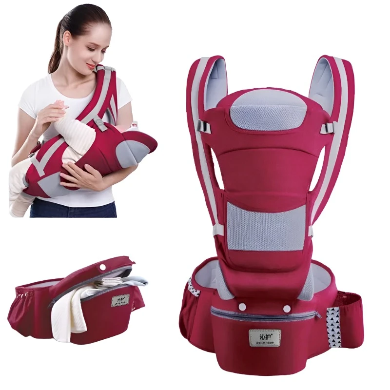Newborn Ergonomic Baby Carrier Backpack Infant Hipseat Front Facing Kangaroo Wrap Sling Travel