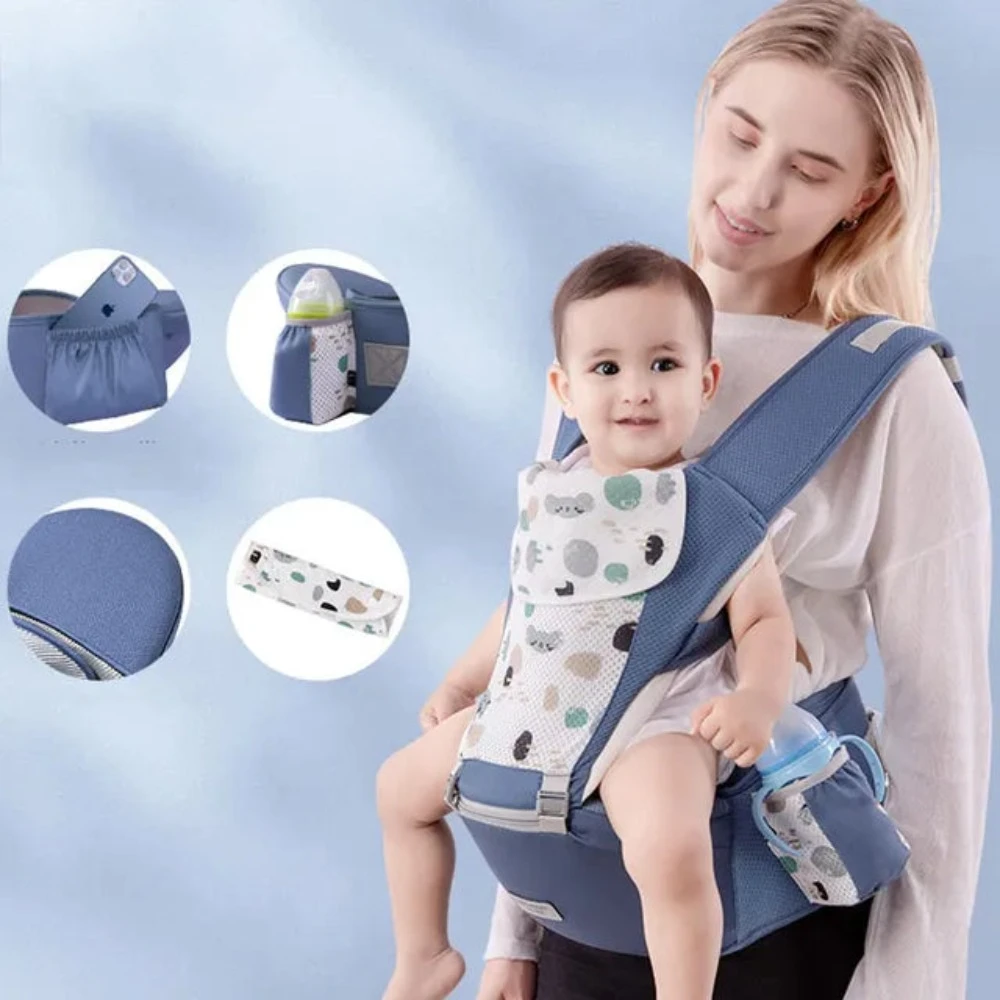 Newborn Ergonomic Baby Carrier Backpack Infant Hipseat Front Facing Kangaroo Wrap Sling Travel