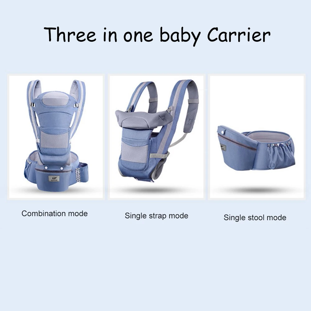 Newborn Ergonomic Baby Carrier Backpack Infant Hipseat Front Facing Kangaroo Wrap Sling Travel