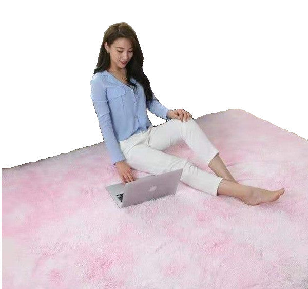 Soft Fluffy Long Hair Carpets Corridor Balcony Laundry Room Bedroom Non-Slip Mats