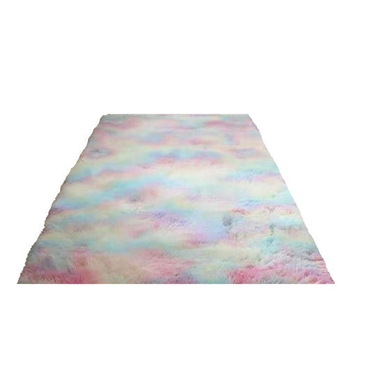 Soft Fluffy Long Hair Carpets Corridor Balcony Laundry Room Bedroom Non-Slip Mats