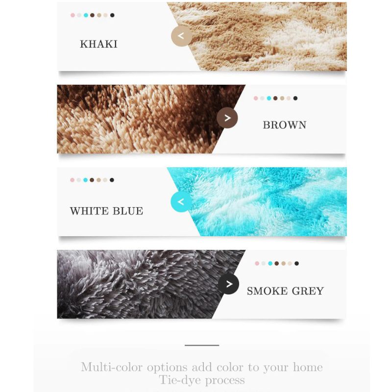 Soft Fluffy Long Hair Carpets Corridor Balcony Laundry Room Bedroom Non-Slip Mats