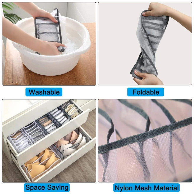 11 Grid Closet Organizer For Underwear Socks Divider Storage Compartment