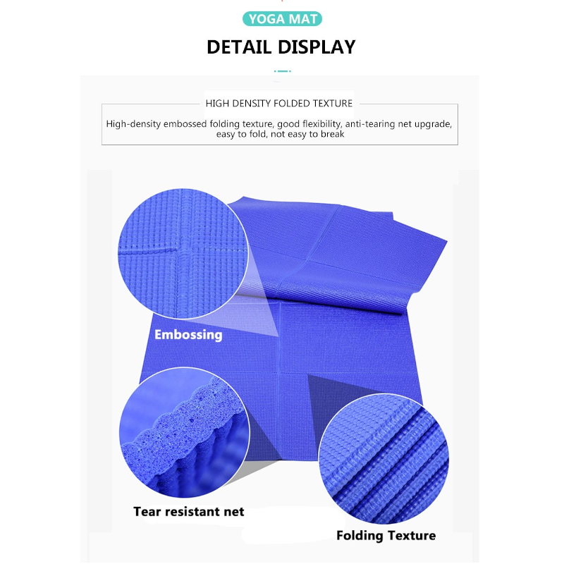 11 Styles Foldable Yoga Mat Non Slip Home Gym Exercise Fitness Workout
