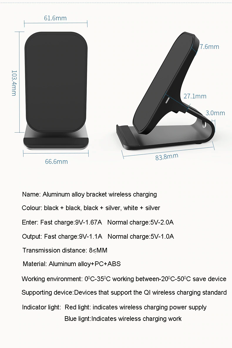 1 Sets of Hod Health & Home 1 Sets Of Wireless Phone Charger Stand