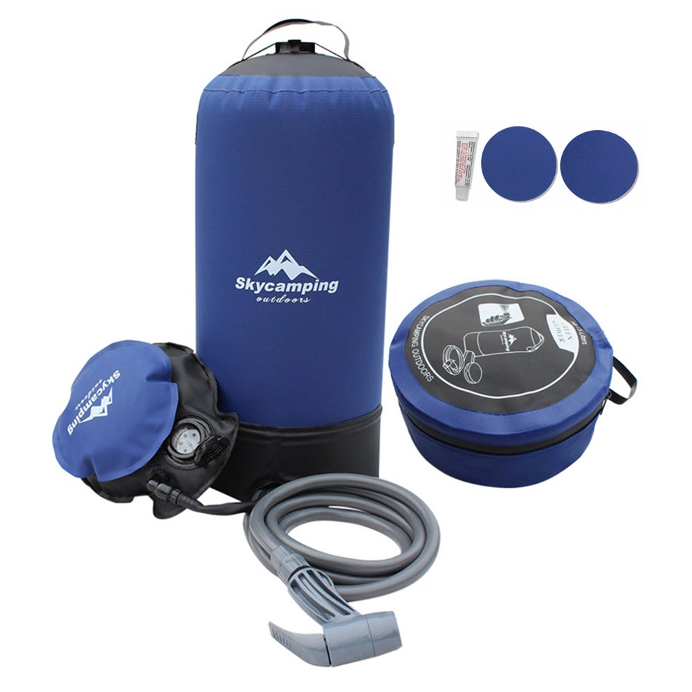 11L Pvc Travel Outdoor Inflatable Pressure Shower Water Bag Lightweight