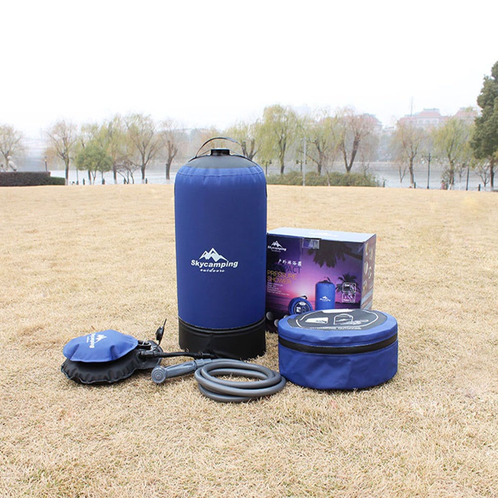 11L Pvc Travel Outdoor Inflatable Pressure Shower Water Bag Lightweight