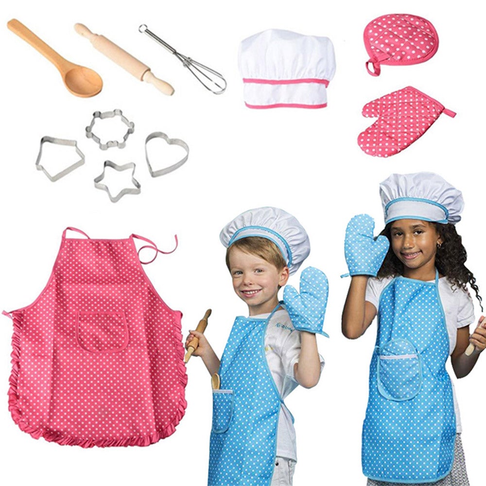 11Pcs Kids Kitchen Toy Cooking Baking Set Role Play Gift