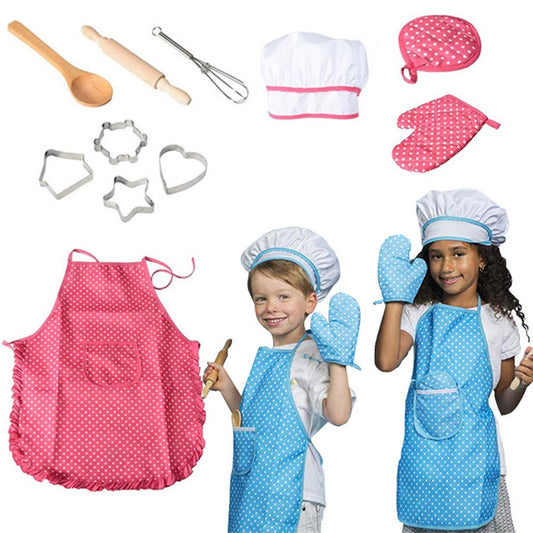 11Pcs Kids Kitchen Toy Cooking Baking Set Role Play Gift