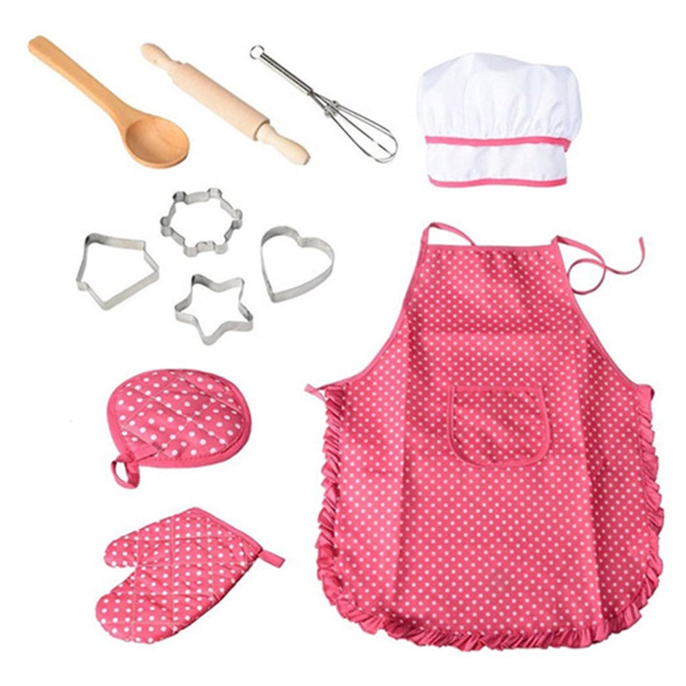 11Pcs Kids Kitchen Toy Cooking Baking Set Role Play Gift