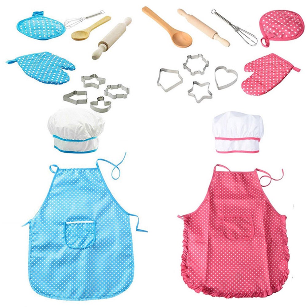 11Pcs Kids Kitchen Toy Cooking Baking Set Role Play Gift