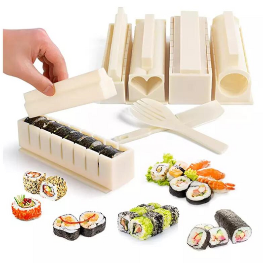 11Pcs Set Diy Non Stick Professional Sushi Making Kit Rolling Molds