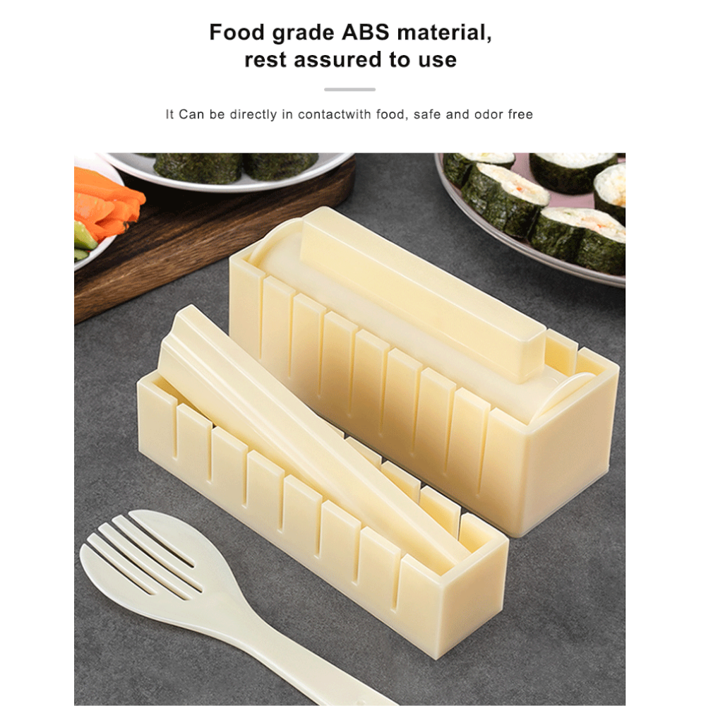 11Pcs Set Diy Non Stick Professional Sushi Making Kit Rolling Molds