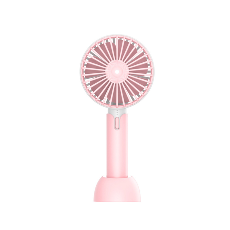 1200Mah Quiet Sound Mini Fan Portable Hand Held Pink