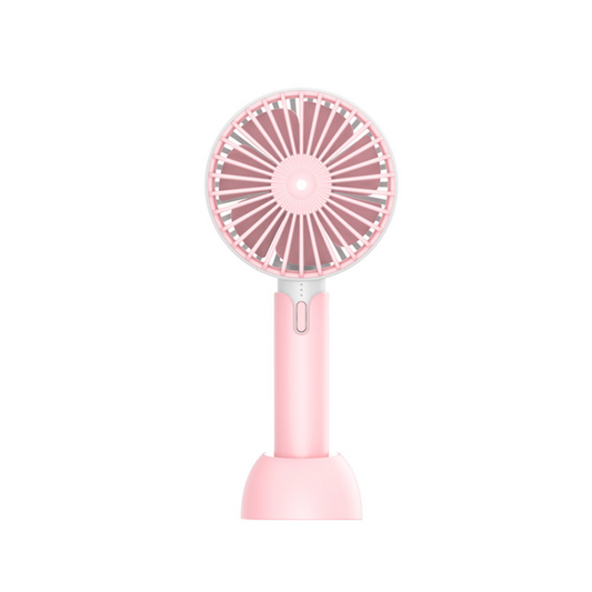 1200Mah Quiet Sound Mini Fan Portable Hand Held Pink